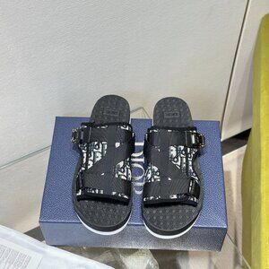 Dior , Alpha Oblique Sandals in Brown , BNIB 43